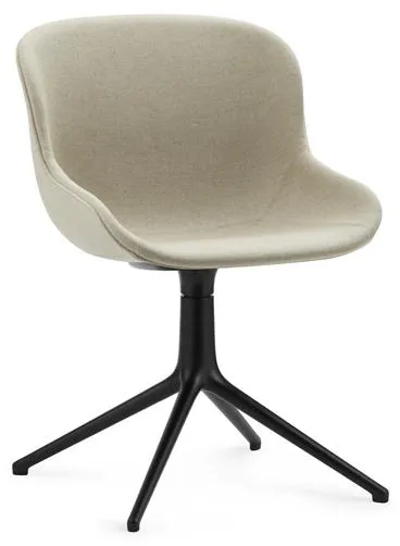 Normann Copenhagen Hyg Drejestol Polstret Sort Aluminium/Main Line Flax MLF20
