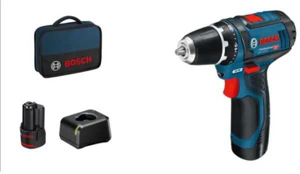 Bosch 12V Skruemaskine GSR 12V-15 2X2,0AH 1XGAL 12V-20 BAG